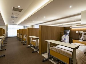 明るい多床居室  