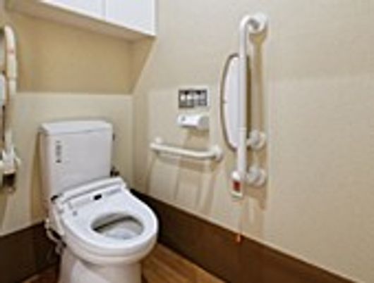 安全な設備のトイレ