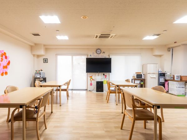 明るい食堂