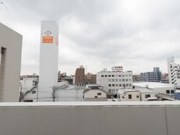 都市の風景と建物