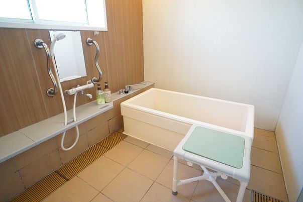 清潔感のある浴室設備