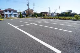 整備された駐車場の様子