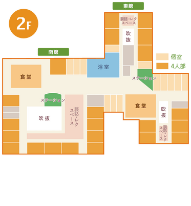 広々とした廊下