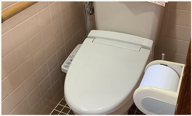 清潔感のあるトイレスペース