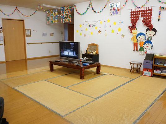 和風の共有スペース