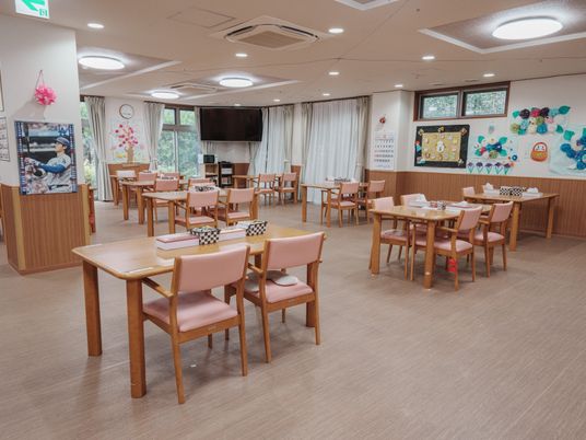 広々とした食堂