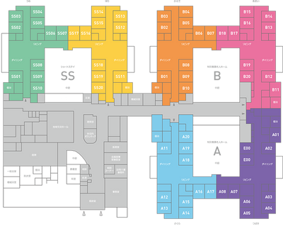 施設内の案内図