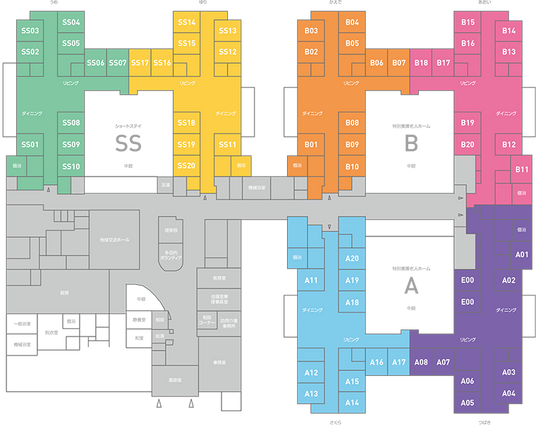 施設内の案内図