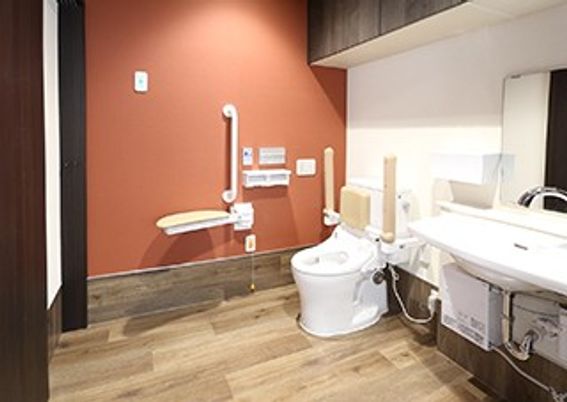 落ち着いた色調のトイレ