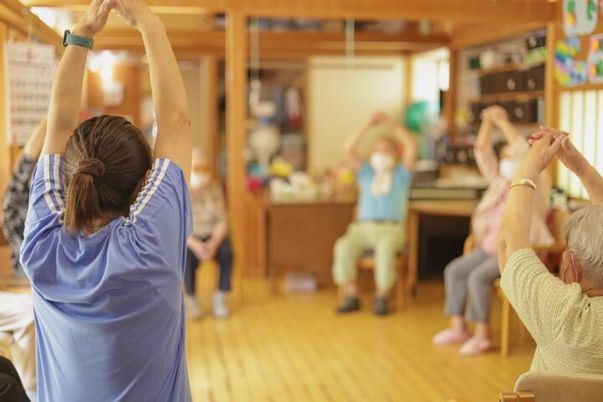 ゆったり体操中の室内