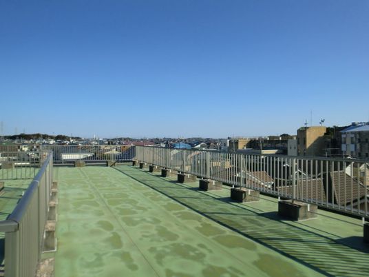 広々としたテラスの眺望