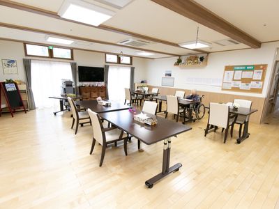 ダイニングでの支援風景