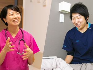 スタッフの会話場面  