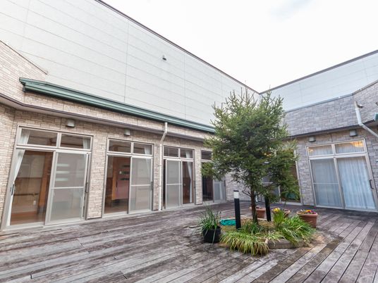 癒しの中庭スペース