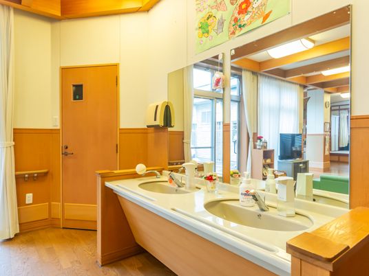 整備された浴室施設