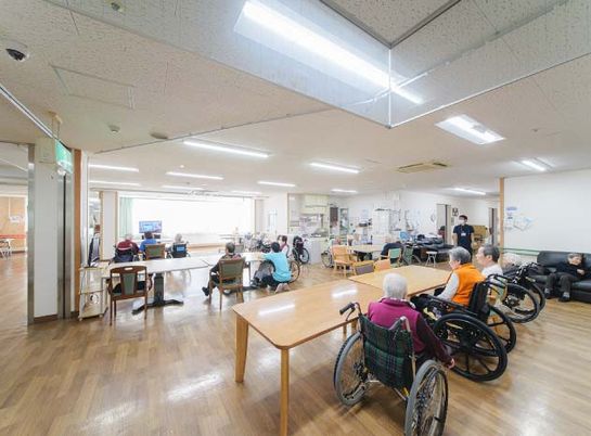 明るい共有スペース