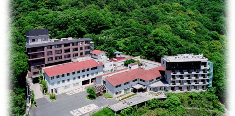 緑に囲まれた建物の外観