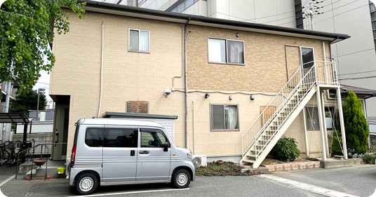 閑静な住宅の外観