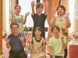 笑顔の集合シーン