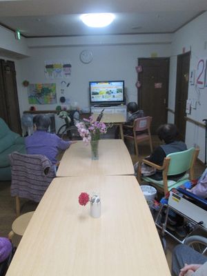 共用ラウンジの室内風景