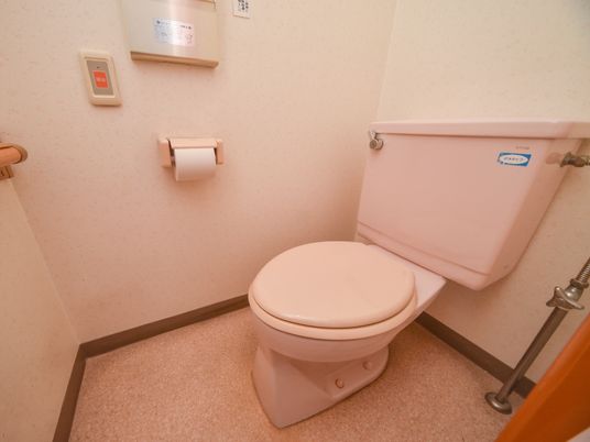 手すり付きトイレ空間