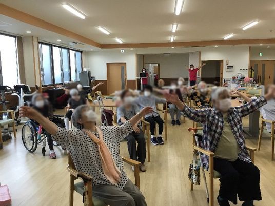 元気あふれる笑顔の居室