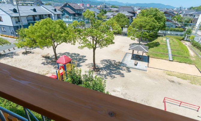 眺めの良い庭