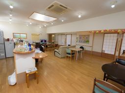 明るい共有スペース