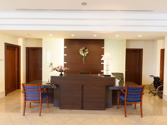 応接スペースのエレガントなロビー