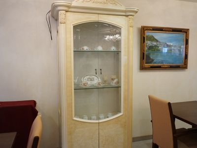 リビングのコーナー棚