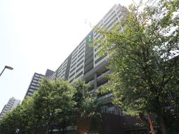 緑豊かな外観ビル