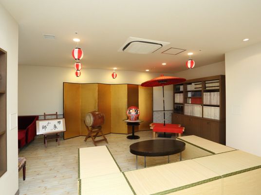 和室風の共有スペース