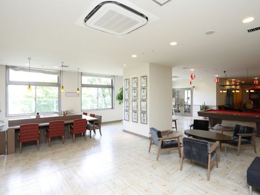 ゆったりとした共有スペース