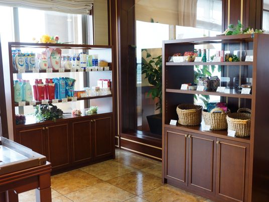 充実した物品棚