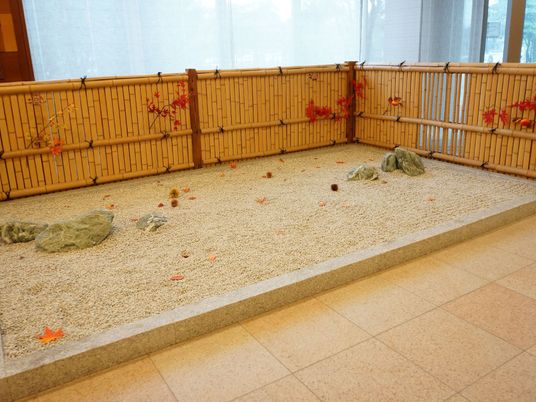 和風の美しい中庭