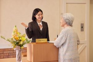 丁寧な接客のフロント
