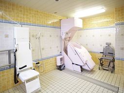 清潔感のある浴室設備