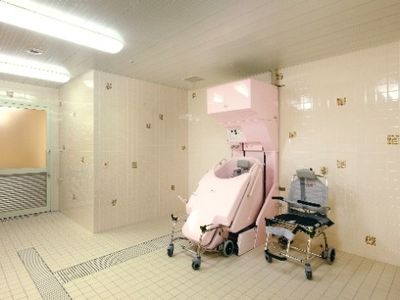 清潔な浴室設備
