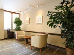 温もりのある休憩スペース