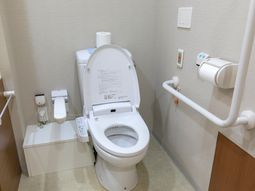 バリアフリー設計のトイレ