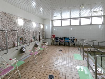 清潔な浴室設備