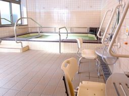 手すり付き浴室