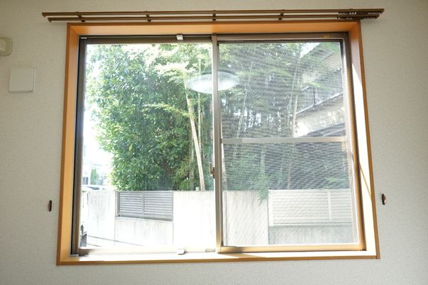 木々が見える窓景色