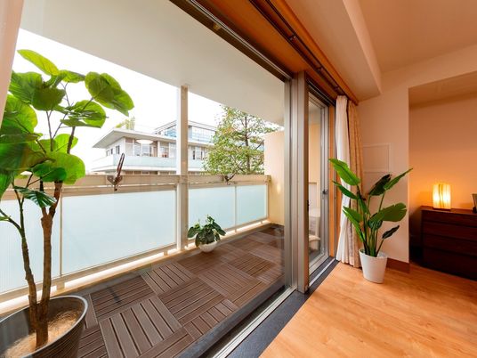 和やかな居室のバルコニー