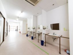 廊下の手洗い場所