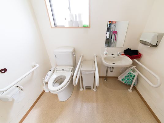 手すり付きトイレ空間