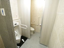 清潔なトイレの一角