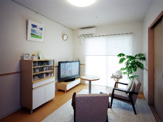 明るく広々とした居室