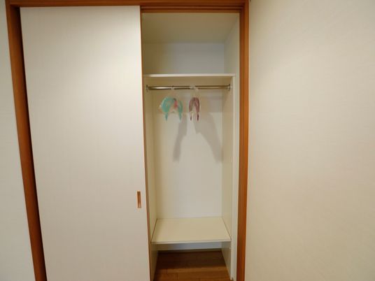 シンプルな洋室のクローゼット