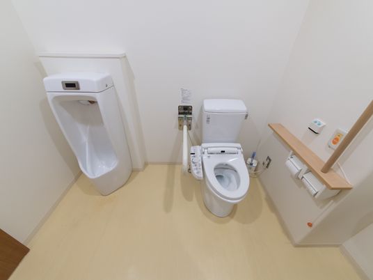 清潔なトイレ設備